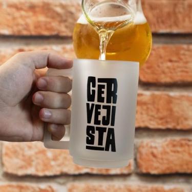 Imagem de Caneco Classic Vidro Borossilicato, 320ml, Jateado, Parede Dupla, Estilo Moderno, para Bebidas Quentes, Cervejista, Marrom, Circular, Reutilizável, Lavar à Mão