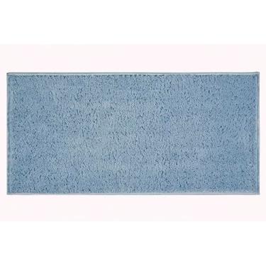 Imagem de Passadeira Classic 50x100 17mm Quarto Sala Escritório Toque Macio E Visual Moderno Para Sua Decoração (AZUL BB)