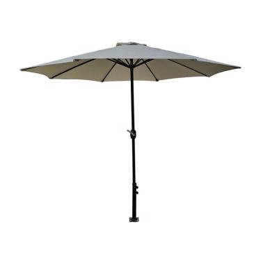 Imagem de Ombrelone Central 2,70m Bali Marfim Alumínio Com Manivela Rivatti Sem Base