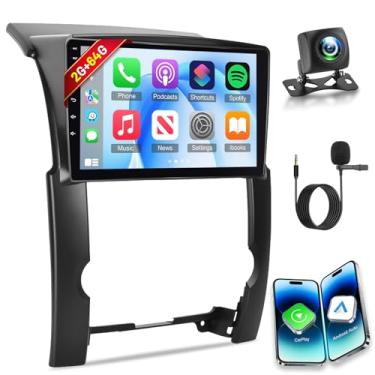 Imagem de Volxcereo Rádio de carro para Kia Sorento 2009 2010 2011 2012, [2+64] Tela sensível ao toque estéreo de 10,1 polegadas com Carplay e Android Auto, GPS, WiFi, Bluetooth, FM/RDS, SWC + câmera de backup