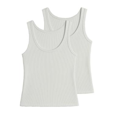 Imagem de Kit com 2 Blusas Feminina Regata Hering N1te-Feminino