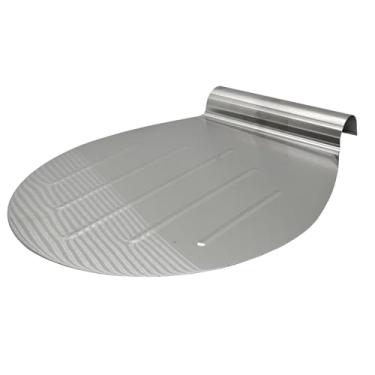 Imagem de Espátula Salva Bolo Placa de Aço Inox Confeiteiro 28x26cm