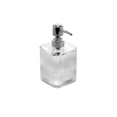 Imagem de Porta Sabonete Líquido de Vidro Lines 420ml - Lyor