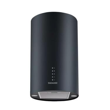 Imagem de Coifa De Ilha Redonda Quartzo Preta 35 cm Suggar 220V