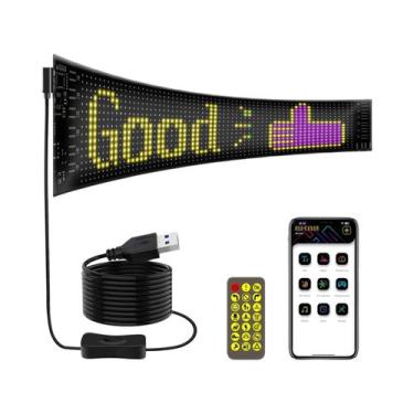 Imagem de Painel De Pixel LED Flexível Luz Noturna DIY Programável Display De Ca