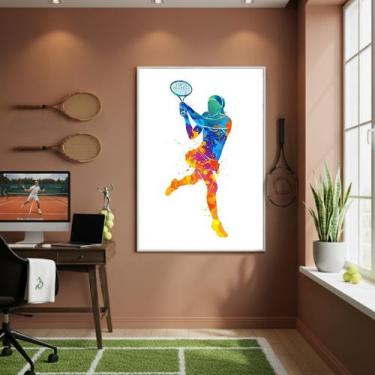 Imagem de Quadro Decorativo Arte Mulher No Tênis-70x50cm Mold Branca - Quadros O