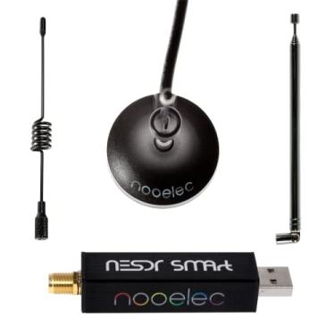 Imagem de Conjunto NooElec NESDR Smart V4 – Premium RTL-SDR com invólucro de alumínio, 0,5PPM TCXO, entrada SMA e 3 antenas. RTL2832U & R820T2 Software Defined Radio.