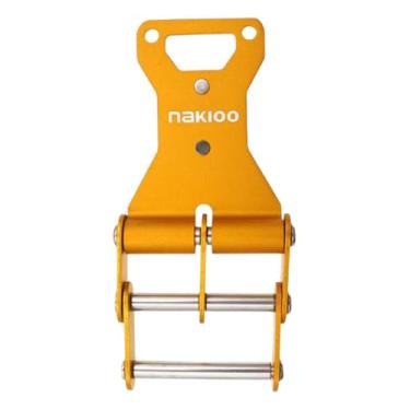 Imagem de Fenteer Fivela de cinto para ferramentas, acessório de bricolagem, clipe de cinto em liga de alumínio para carpinteiros, empreiteiros e, Amarelo Fixo