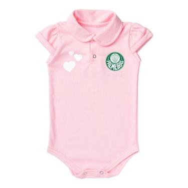 Imagem de Body Palmeiras Polo Rosa Torcida Baby - OFICIAL, M