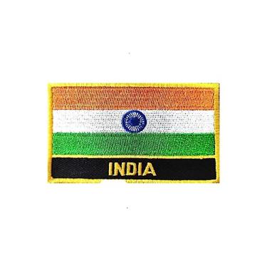 Imagem de Ruoming 1 PÇ Patch de bandeira multinacional bordado a ferro ou costurado, tático, militar, nacional multinacional (Índia)