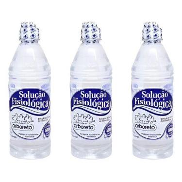 Imagem de Kit 3 Soro Fisiológico Cloreto De Sódio 0,9% 500ml Arboreto