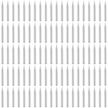 Imagem de Kingdder 100 agulhas de fonógrafo de aço para substituição de tom alto Stylus tamanho universal substituição de agulha de gravação para fonógrafos antigos toca-discos