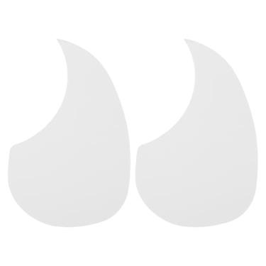 Imagem de Generic 2 peças de placa de proteção de guitarra acústica para guitarra com 96 x 158 mm, autoadesiva, destro, peças de guitarra acústica-elétrica, 96 x 158 mm, branco