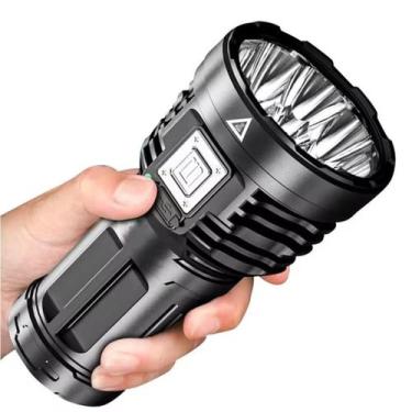 Imagem de Lanterna 8 LEDs XPE Super Brilho e Luz Lateral USB Recagerrável Oniste