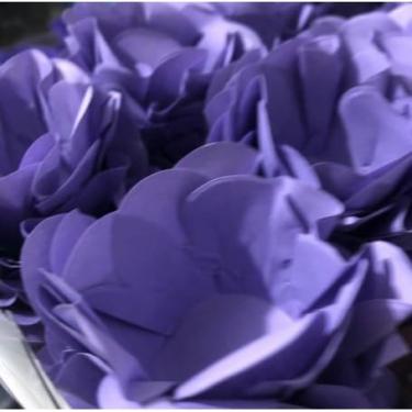 Imagem de Forminhas para Doces Finos - Kit 40/120 Formas Flor Decorativas | Ideal para Casamentos, Festas e Cupcakes (Style - Lilás,40)