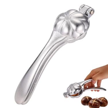Imagem de Descascador de Castanhas em Liga Alumínio, Ferramenta Multifuncional para Quebrar Nozes Abridor Nozes Utensílio de Cozinha para Pecãs Amêndoas e Avelãs