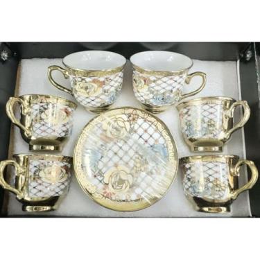Imagem de Xícara de café/cha kit com 6 conjunto (12 peças) de Cerâmica em porcelana xícara de café(Xicara D174-4/6 conjunto)