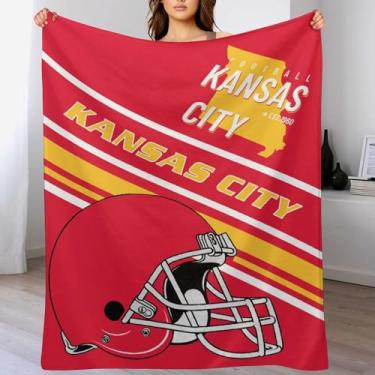 Imagem de Cobertor para fãs de cama presentes futebol cidade inverno verão lã cobertores de flanela, produtos enviados no dia seguinte, 127 cm x 152 cm