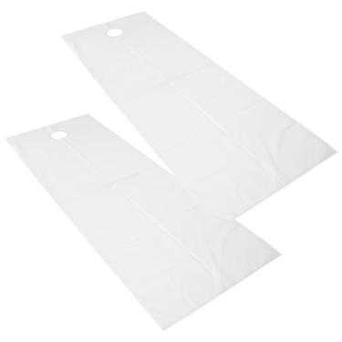 Imagem de Generic Folha de Cobertura de Mesa de Massagem Respirável, Resistente a óleo, à Prova D'água para Salão de Beleza, 2 Peças, Lençol de Spa para Massagem, 78.7x29,5 Polegadas, Poliéster (Branco)