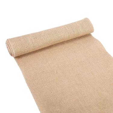 Imagem de GLOGLOW Corredor de Mesa de Serapilheira Natural, Material de Juta Vintage, Decoração Rústica para Casamentos e Festas 10x200cm (30cm*2m)