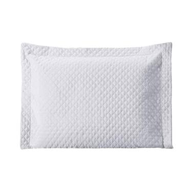 Imagem de Kit 2 Porta Travesseiro 70X50 Matelado com Debrum – Capa Protetora Sofisticada, Lavável, Antialérgico,Decoração Quarto Elegante (Branco)