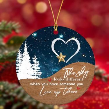 Imagem de Enfeites de Natal, decorações de árvore, enfeites de pendurar para pequenas árvores, acrílico, coração, árvore, estrela, redonda, festas de fim de ano, decoração de casa ao ar livre