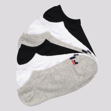 Imagem de Kit Meia 6 Pares Fila Cano Curto Lisa, 34-38