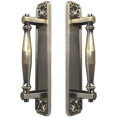 Imagem de Puxador Duplo Strauss 250mm Bronze Antigo Porta Pivotante