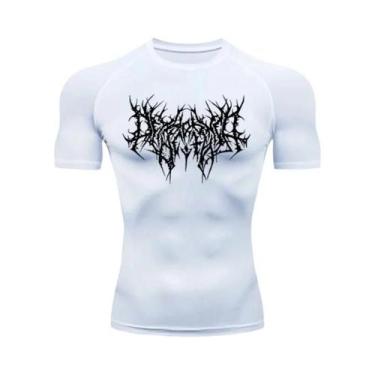 Imagem de Camiseta De Compressão Masculina De Secagem Rápida Para Fitness E Corr