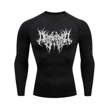 Imagem de Camiseta De Compressão Masculina De Secagem Rápida Para Fitness E Corr