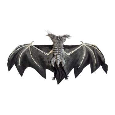 Imagem de Sclmgo Decoração de Halloween para Pendurar, Artigos para Festas, Adereços 3D Voadores E Assustadores para Quintal, Jardim, E Casa, Black L, Tamanho real