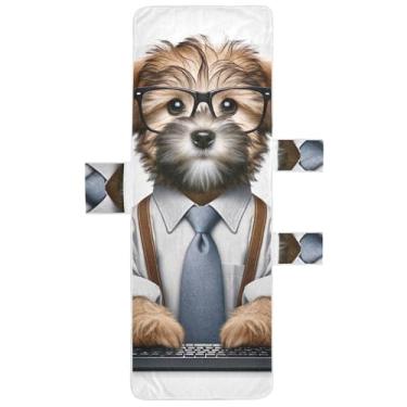 Imagem de Linda capa de espreguiçadeira para cachorro, toalha de cadeira, piscina, lounge, toalha para cadeira de praia, linda espreguiçadeira de piscina 215 x 76 cm