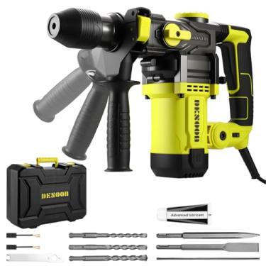 Imagem de DESOON Martelete Perfurador Rompedor 1500W Martelo Profissional Elétrica 4.5J SDS Plus 3 Funções Concreto Sistema Antivibração com Brocas e Maleta