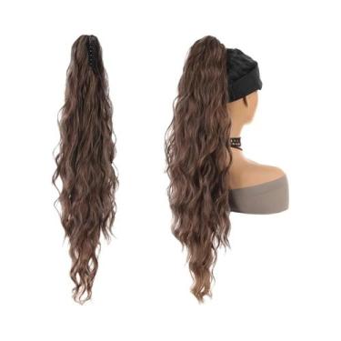 Imagem de Extensão De Cabelo Sintético Em Rabo De Cavalo Com Clipe De 26 Polegad