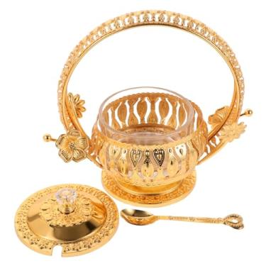 Imagem de Amosfun 1 conjunto de recipiente de temperos e açúcar multifuncional suporte de condimentos vintage para decoração de cozinha em casa, capacidade de armazenamento, fácil de limpar e usar