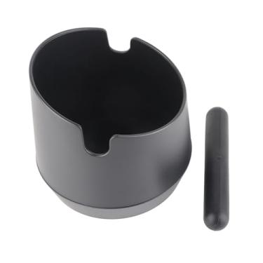 Imagem de Caixa de batida de café com núcleo de aço resistente, escaninho de escória antiderrapante, recipiente de solos fácil de limpar, acessório seguro para expresso