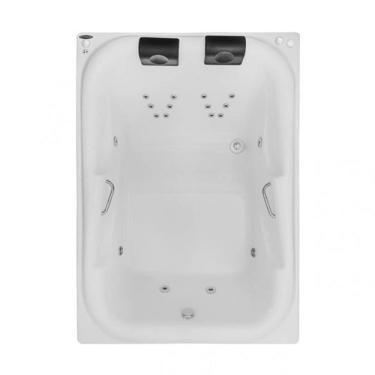 Imagem de Banheira Hidromassagem Astra Double Tahiti Luxo 180cmx130cmx63cm 04 Jatos Acrílico P1 com Aquecedor 220v