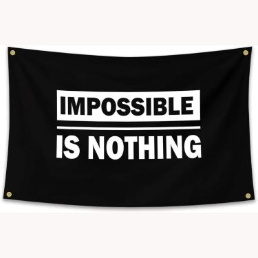 Imagem de Tapeçaria para pendurar na parede Impossible Is Nothing 150x90cm