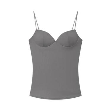 Imagem de Top Corset Sem Mangas E Costas Descobertas Em Burgundy Para Mulheres, 