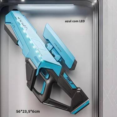 Imagem de Brinquedo De Pistola De Água Elétrica Automática LED Com Disparo Contí