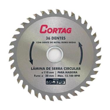 Imagem de Disco para Serra Circular ø 110mm com 36 Dentes - Cortag