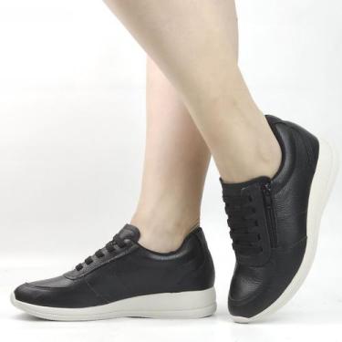 Imagem de Tênis Flat Amarração - USAFLEX, Preto, 37