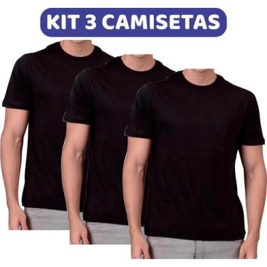 Imagem de Kit 3 Camisetas Pretas Malha Fria PV - Kasa Da Sogra Uniformes, Preto,