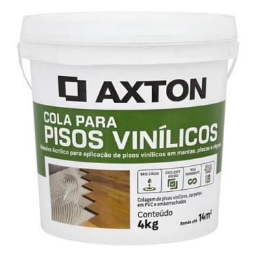 Imagem de Cola Profissional Para Piso Vinilico Base De Agua 4 Kg Axton