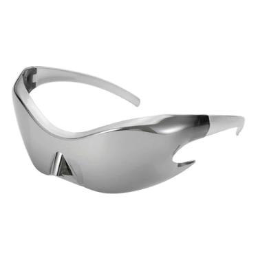 Imagem de HARFINGTON Óculos de sol para mulheres e homens, óculos de sol retrô de policarbonato com proteção, Cinza dégradé, Standard