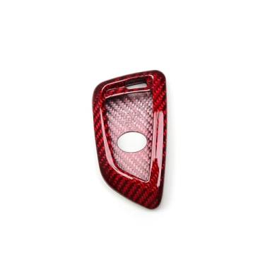 Imagem de Compatível com toyota supra gr mk5 a90 j29 2019 2020 2021 fibra de carbono capa proteção chave do carro remoto fob escudo interior guarnição(Red Carbon)