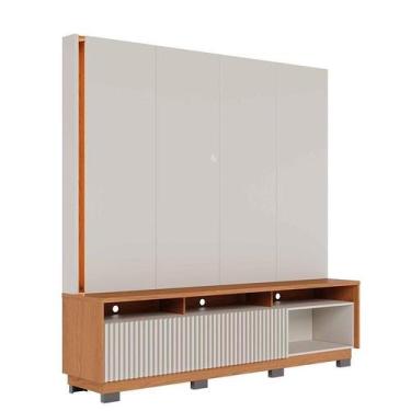 Imagem de Estante Home Theater Jordão Com Pés Off White Freijó - Colibri