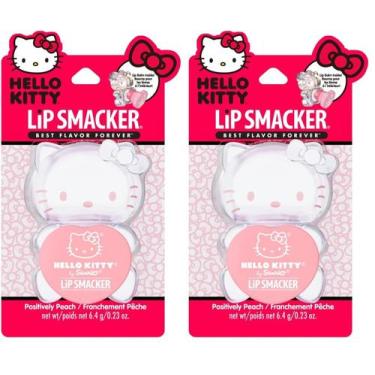 Imagem de Bálsamo Labial Lip Smacker Hello Kitty Sabor Gomita de Durazno Paquete