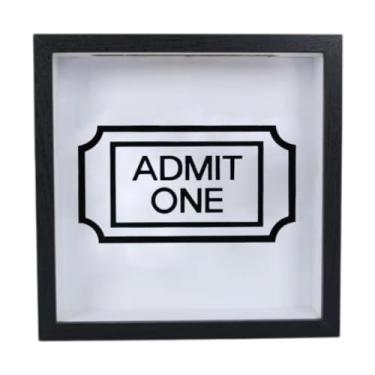 Imagem de MotiveTech Caixa Organizadora de Ingressos Adventure Archive Box com Compartimento para Bilhetes, Prática E Fácil de Instalar, Ideal para Viagens E para Guardar, Preto, 20 Cm X 20 Cm