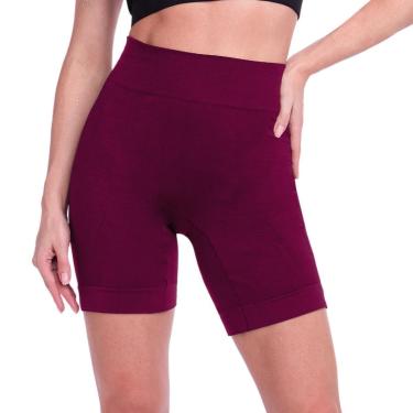 Imagem de Bermuda Legging Fitness Plié Cintura Alta Sem Costura Adulto-Feminino